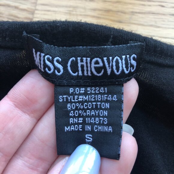 Miss Chievous Black Colorblock Stripe Dress Size Small - Picture 5 of 7